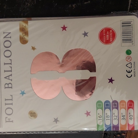 80 Rose Gold 32in Balloons and Gold Happy Birthday Cake Topper - Picture 2 of 6